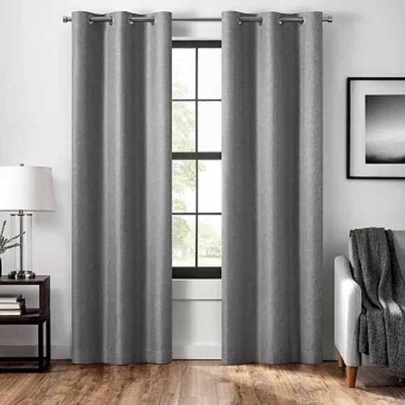 Tahari Other - Tahari Home 2 Pc Grommet Panel Set Gray Curtains NWOT